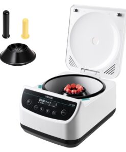 VEVOR Lab Centrifuge Machine 500–4000 RPM with Rotor & Timer for 8x15ml or 2/5/10ml Tubes