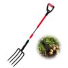 VEVOR Heavy Duty Garden Spading Fork with 4 Tines