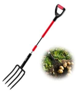 Сверхмощная Садовая Лопата VEVOR с 4 Зубьями