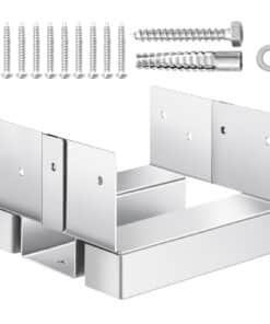 VEVOR 10 шт Анкерное основание Столба для Деревянных Столбов 140x140 мм
