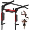 VEVOR Wall Mounted 2 in 1 Pull Up  Dip Bar