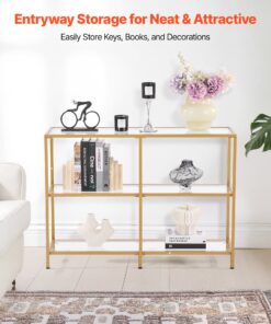 Tempered Glass & Golden Iron Frame
