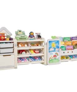 VEVOR Kids Toy Organizer & Bookshelf with 10 Plastic Bins