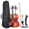VEVOR 44 Solid Wood Violin Set 355mm with Tuner