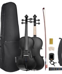 VEVOR 4/4 Solid Wood Violin Set for Beginners with Case