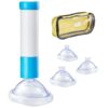 Portable Anti Choking Suction Device with 4 Masks  Manual Airway Clearing Tool for Emergency Use