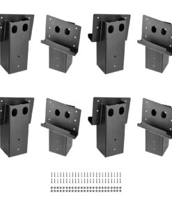 VEVOR 8-Piece 88.9x88.9 mm Steel Angle Brackets for Elevated Platforms