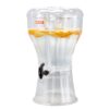 VEVOR 13L Plastic Beverage Dispenser with No Drip Spigot  Transparent Juice Container for Parties