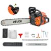 VEVOR 62cc Gas Chainsaw with 36 HP Engine and 508 mm Bar for Wood Cutting  Easy Start