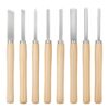 VEVOR 8 Piece Wood Lathe Chisel Set  Carbon Steel Woodturning Tools with Metric Blades for Precision Crafting