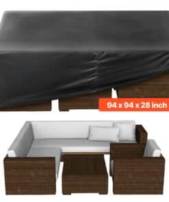 VEVOR 240x240x71 cm Waterproof Outdoor Patio Furniture Cover – 420D Oxford