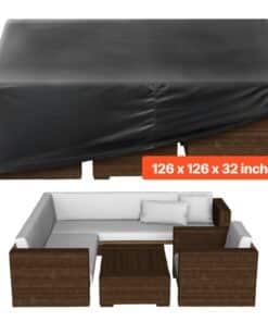 VEVOR 320x320x81cm Waterproof 420D Oxford Outdoor Patio Furniture Cover for Table