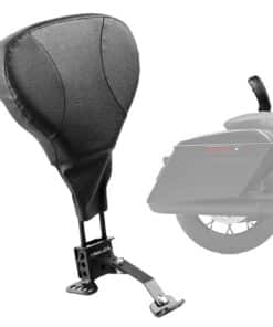 VEVOR Detachable Rider Backrest Sissy Bar for Harley Touring 2009–2024 with Docking Kit