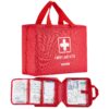 VEVOR 420 Piece Emergency First Aid Kit  Compact Medical Survival Bag with FDA Approved Supplies for Home