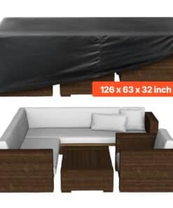 VEVOR 320x160x71 см Водонепроницаемый 420D Оксфордский Чехол для Мебели Патио для Стола