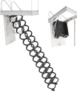 Стальная Чердачная лестница VEVOR с Гидравлической опорой