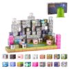 VEVOR 100 Piece Magnetic Building Blocks Set  Dual Sided Zombie Theme