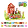 VEVOR 100 Piece Magnetic Building Blocks Set  STEM Montessori Toys for Kids with Dual Sided Themes  Storage Bag