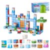 VEVOR 150 Piece Magnetic Building Blocks Set  Glacier Castle STEM Montessori Sensory Toy for Kids