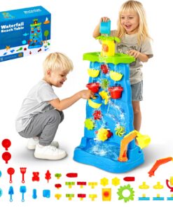 VEVOR 2-in-1 Sand & Water Activity Table for Toddlers with 37 Accessories