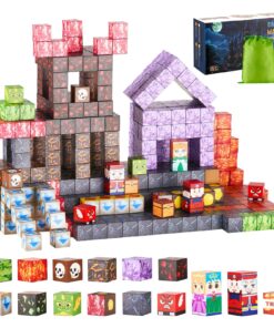 VEVOR 150-Piece Magnetic Building Blocks Set – STEM Montessori Sensory Toy with Dual Themes & Storage Bag