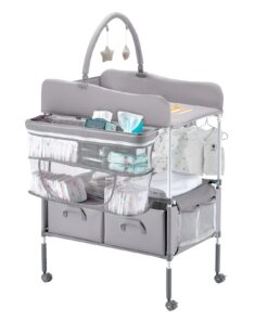 VEVOR Foldable Baby Changing Table with Adjustable Height