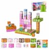 VEVOR 100 Piece Magnetic Building Blocks Set  Princess Castle STEM Montessori Toy for Kids