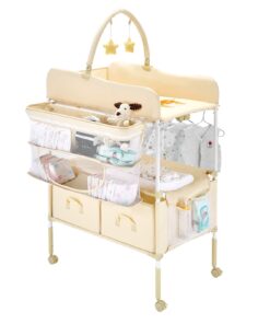 VEVOR Foldable Baby Changing Table with Adjustable Height