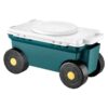 VEVOR Rolling Garden Cart with Seat  125 kg Capacity