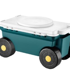 VEVOR Rolling Garden Cart with Seat – 125 kg Capacity