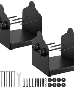 VEVOR 2 шт Кронштейны для Основания Стальных Стоек размером 15x14 см для Деревянных Стоек размером 15x14 см