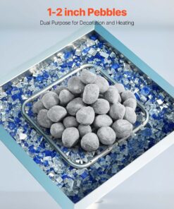 Smokeless Fire Pit Stones for Indoor & Outdoor Use