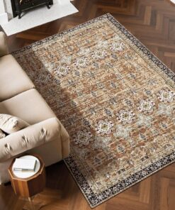 VEVOR 180x270 cm Washable Vintage Area Rug – Anti-Skid