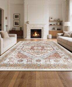 Washable Vintage Style Floor Mat