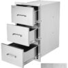 VEVOR Triple Outdoor BBQ Island Drawers