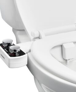 VEVOR Non-Electric Bidet Attachment with Dual Retractable Nozzles & Adjustable Pressure for Toilet – Rear & Feminine Wash