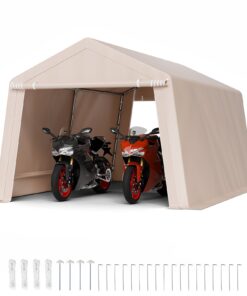 VEVOR 3x4.6 m Outdoor Waterproof Storage Shed with 2 Zipper Doors