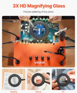 360° Hot Air Gun Holder & Adjustable LED Lighting