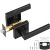 Matte Black Interior Passage Door Handle  Reversible Lever
