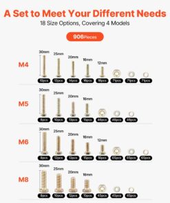 Nut & Washer Assortment Kit – Alloy Steel M4/M5/M6/M8