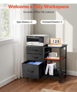 2 Open Shelves & Locking Wheels