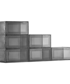 VEVOR 6-Pack Stackable Transparent Shoe Storage Boxes