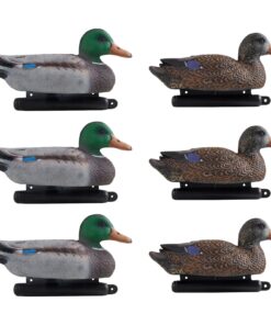 VEVOR 6-Piece Realistic Floating Teal Duck Decoys for Hunting & Outdoor Decoration