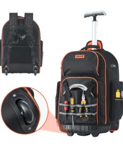VEVOR 2-in-1 Rolling Tool Backpack with 72 Pockets
