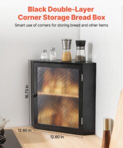 Ventilated Wooden Storage for Kitchen Counter
