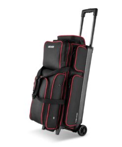 VEVOR 3-Ball Bowling Bag with Wheels – Triple Roller with Shoe Compartment (EU Size 49)