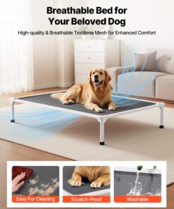 125x83 cm Raised Cot for Large Dogs