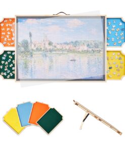 VEVOR 1000-Piece Wooden Jigsaw Puzzle Table with 4 Drawers