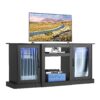 VEVOR Modern TV Stand with Glass Doors