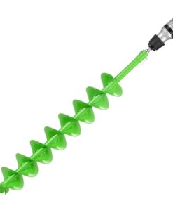 VEVOR 100mm x 790mm Spiral Earth Auger Drill Bit for Planting & Post Hole Digging – Fits 20mm Drill Chucks